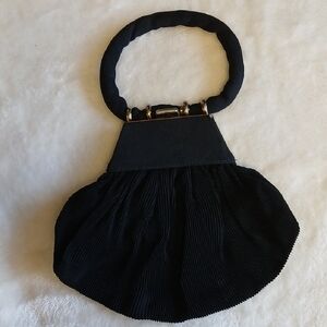 Vintage Elegant Black Handbag